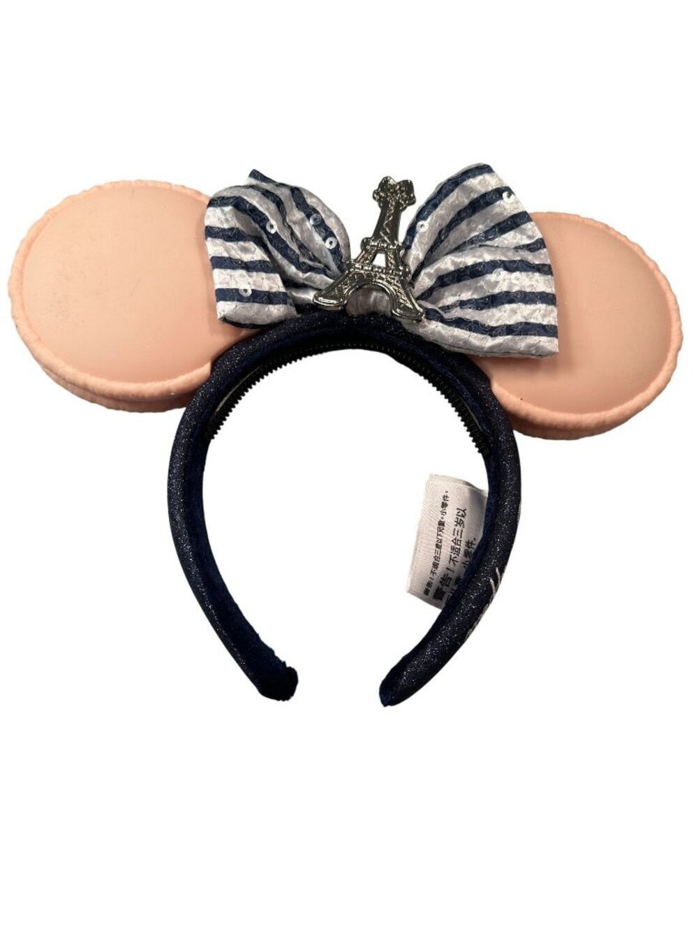 Disney Paris Epcot France Minnie Ears Macaron Headband Eiffel Tower Bon Appetit